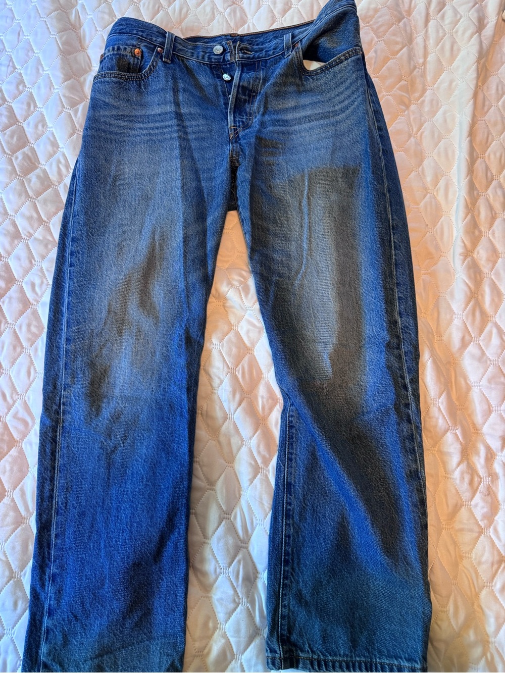 Levi's Straight-Leg Dark Blue Jeans